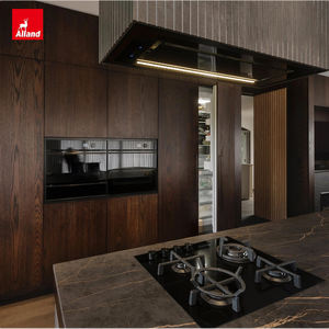 <span class=keywords><strong>Cuisine</strong></span> complète en bois massif Alland Villa Luxury Island avec porte plate en chêne rouge et finition teinte <span class=keywords><strong>noyer</strong></span> noir pour entrepreneurs - Product Image 3