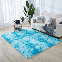 Tapis en peluche pour salon, grand tapis moelleux à poils longs, tapis shaggy