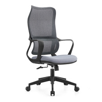 2022 Chaise de bureau ergonomique Premium 2206 Chaise de bureau chauffante pivotante à cadre gris Chaise de direction