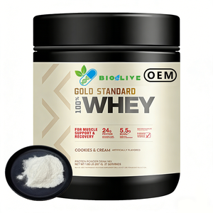 Protéine de Lactosérum <span class=keywords><strong>Gold</strong></span> <span class=keywords><strong>Standard</strong></span> 100% Saveur Crème <span class=keywords><strong>Vanille</strong></span> Française – Poudre Nutritionnelle Sportive pour le Soin Quotidien des Muscles - Product Image 1
