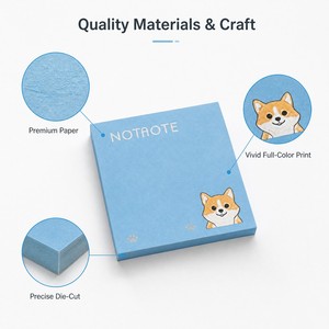 Bloc-notes autocollants personnalisés avec logo, articles promotionnels <span class=keywords><strong>pour</strong></span> le <span class=keywords><strong>bureau</strong></span>, l'école, les cadeaux, les fournitures <span class=keywords><strong>de</strong></span> papeterie - Product Image 3