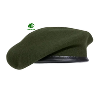 Béret tactique léger 200g – Casquette professionnelle en laine pour l'extérieur avec fixation par clip et panneaux respirants pour la randonnée en plein air