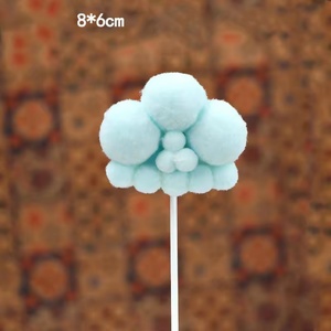 อุปกรณ์ตกแต่งวันวาเลนไทน์ วันแม่ วันคริสต์มาส วันเกิด แบบขายส่ง  อะคริลิคตกแต่งเค้ก คัพเค้ก รูปทรงเมฆ  พร้อมอุปกรณ์ตกแต่ง - Product Image 4