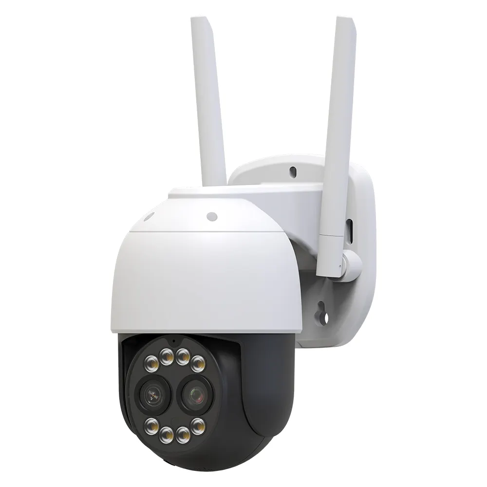 PTZ Wi-fi Camera Security IP camera de surveillance 2MP 4MP 8X Zoom Dual Lens Speed Dome Icsee CCTV Wireless Camera Wifi Outdoor