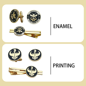 Set di Gemelli e Fermacravatta Personalizzati OEM JW.ORG con Logo Inciso e Versetto Biblico, Smalto Blu, Regali JW.ORG per Accessori Formali - Product Image 5