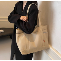 Sac fourre-tout unisexe en toile, sac à bandoulière décontracté pour le travail, sac à poignée supérieure, fermeture éclair, sangle chaîne, mode de luxe KINGYE
