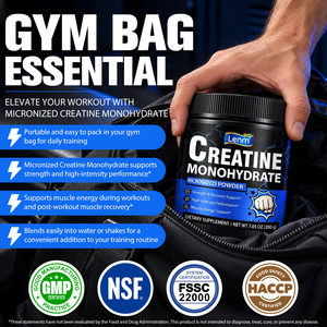 Creatina Monohidrato Micronizada de Grado Alimenticio Lenm, 100% Pura, en Polvo, para Apoyo Energético Muscular - Product Image 4
