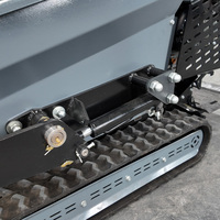 Mini-transporteur à chenilles auto-chargeur à essence avec livraison gratuite, mini-dumper à chenilles en caoutchouc pour la rénovation de la maison et le jardinage