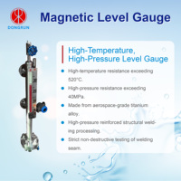Indikator Medan Magnet Dongrun Pengukur Tuas Plastik Sensor Level Oli Rendah -20~+450 Suhu Sedang Rentang 300-15000mm