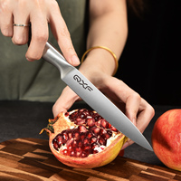 Couteau utilitaire de 5 pouces en acier inoxydable, couteau de cuisine, manche creux, couteau utilitaire avec manche creux