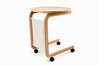 Table basse d'appoint en bois moderne et durable avec rangement, facile à assembler, mobile pour chambre, salon et usage hôtelier