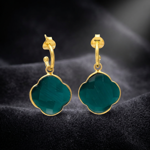 Wholesale Stainless Steel <b>Stud</b> Earrings 14k Gold Plated Children's Wedding Ethnic - Product Image 2