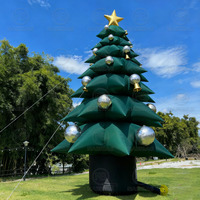 Arbre de Noël gonflable extérieur 20ft 26ft 30ft 40ft 8m ornements géants décoration d'arbre de Noël avec lumière LED