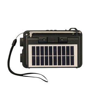 <span class=keywords><strong>Radio</strong></span> solaire multibandes rétro d'urgence avec lampe torche Bluetooth, lecteur de carte, rechargeable pour utilisation en extérieur - Product Image 6