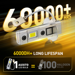 หลอดไฟตัดหมอก AUXITO AUTO H3 LED สีขาวเย็น 6000K ชิป CSP 30W 6000 ลูเมน สว่างมาก ปราศจากข้อผิดพลาด Canbus อายุการใช้งานยาวนาน - Product Image 6