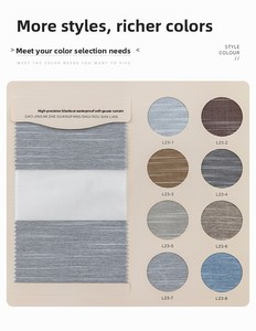 <span class=keywords><strong>Rideaux</strong></span> occultants modernes en gaze rayée, imperméables, en fil doux, <span class=keywords><strong>sans</strong></span> perçage, épais, faciles à installer pour salon - Product Image 6