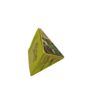Dossiers de carton ondulé en forme de mini pyramide personnalisés petite boîte d'emballage pour gâteau au chocolat et aliments pour emballage de sucre