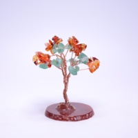 Red Agate Wholesale Natural Real Healing Gem Stone Gemstone Money Red Agate Slices Base Crystal Tree