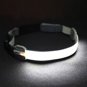 Lampe frontale à bande élastique <span class=keywords><strong>rechargeable</strong></span>, bande lumineuse de travail, lampe de poche <span class=keywords><strong>LED</strong></span> COB 40, lampe frontale de course avec bande élastique - Product Image 2