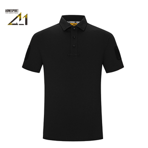Polo de rendimiento para hombre, ultraligero, 130g, tacto algodón, poliéster suave hilado, absorción de humedad, para golf, tenis, trabajo, con cuello. - Product Image 1