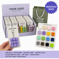 Custom Mechanical Keycap Keychain Fidget Toy 3x3 Grid Press Pop ASMR Clicker Desk Stress Relief Bag Charm OEM Logo Color Design