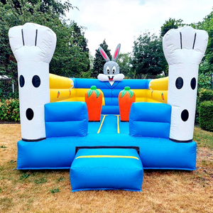 Castillo inflable comercial con forma de conejo para fiestas infantiles, brincolín inflable para niños. - Product Image 1