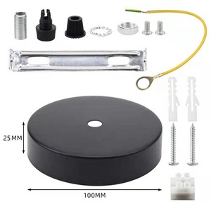 Hot Bán Chiếu Sáng Phụ Kiện Dia 80,100,120 Mm Vàng Chrome Chống-Brass Đồng Kim Loại Vòng Trần <span class=keywords><strong>Rose</strong></span> Canopy Tấm - Product Image 3