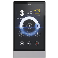 Nouvelle Interface d'Interphone Semi-Intégrée 2024 Tout-en-un avec Écran Tactile TFT 10,1 pouces en Verre Trempé pour Ascenseur Moderne