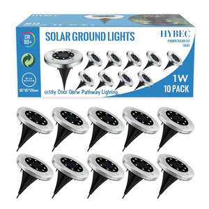 Luci Solari da Giardino HYBEC 1W, Confezione da 10, Illuminazione per Sentieri Esterni - Product Image 2