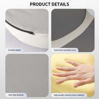 Coussin de siège de méditation ergonomique orthopédique en mousse à mémoire de forme confortable et personnalisé en gros