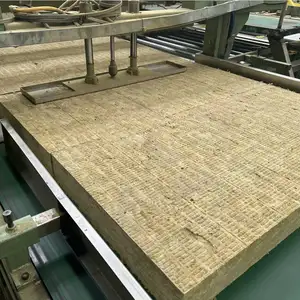 High Density 150kgm3 Rock Wool Cubes Mineral Wool Insulation Material 150mm Thick Thermal Insulation Fireproof Panel