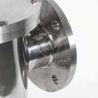 Générateur de mousse d'air vertical en acier inoxydable avec entrée à bride et écran de protection pour la sécurité incendie des entrepôts