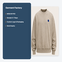 Sweat-shirt à col rond en tissu molletonné avec détail de patch contrastant pour vêtements personnalisés