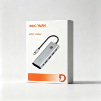Présentoir en gros personnalisé blanc et orange pour boîtes en carton électroniques, idéal pour câbles de charge rapide et de synchronisation, emballage de détail