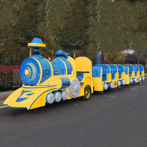 รถไฟมอเตอร์ไร้รางแบบเคลื่อนที่ได้สำหรับขาย เหมาะสำหรับสวนสนุกกลางแจ้งทันสมัยสำหรับเด็ก ราคาถูกสุดๆ สนุกสุดเหวี่ยง - Product Image 4