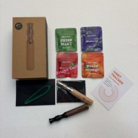 Inhalateur sans vapeur pour aromathérapie, sans nicotine, avec inserts en coton aromatisés sur mesure, pour arrêter de fumer, sans fumée, avec recharges