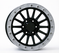 Nouvelles jantes forgées style Beadlock noir brillant et gris mat, 5x127/6x135, 17/18/20 pouces, 20 mm, jantes personnalisées pour camion tout-terrain