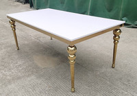 2024 nouveau restaurant rectangulaire Tables et chaises d'extérieur Table à manger pour les locations d'événements de mariage