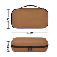 Étui de transport portable et résistant à l'eau CNCY en EVA avec fermeture éclair pour lunettes, colliers, bagues et bracelets