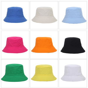 Chapeau Bob Rayé Couleur Unie Unisexe Été Pêcheur Large Bord Protection Solaire Léger Respirant Extérieur Plage - Product Image 1