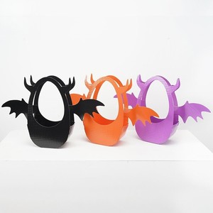 Boîtes pliables à main pour Halloween, petits monstres et petits démons, boîtes créatives pour arrangements floraux, emballage cadeau avec poignée - Product Image 5
