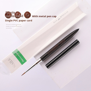 Pinceau à ongles en poils de Kolinsky, manche en bois, pour aquarelle et acrylique, pour la beauté et le nail art - Product Image 5