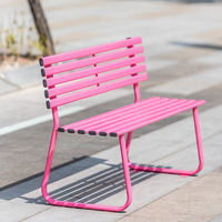 Banc d'extérieur en fer de style européen Cyber Celebre Card, chaise de parc à double siège, tabouret long pour cour et café, origine Chine