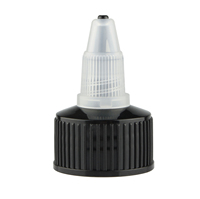 20-410 24-410 28-410 noir LDPE plastique TWIST OPEN/CLOSE bec de distribution fermeture avec doublure