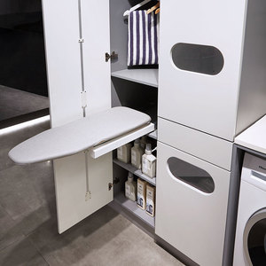 Gabinetes de <span class=keywords><strong>Lavandería</strong></span> y Baño Modernos OPPEIN en Gris Mate Claro - Product Image 4