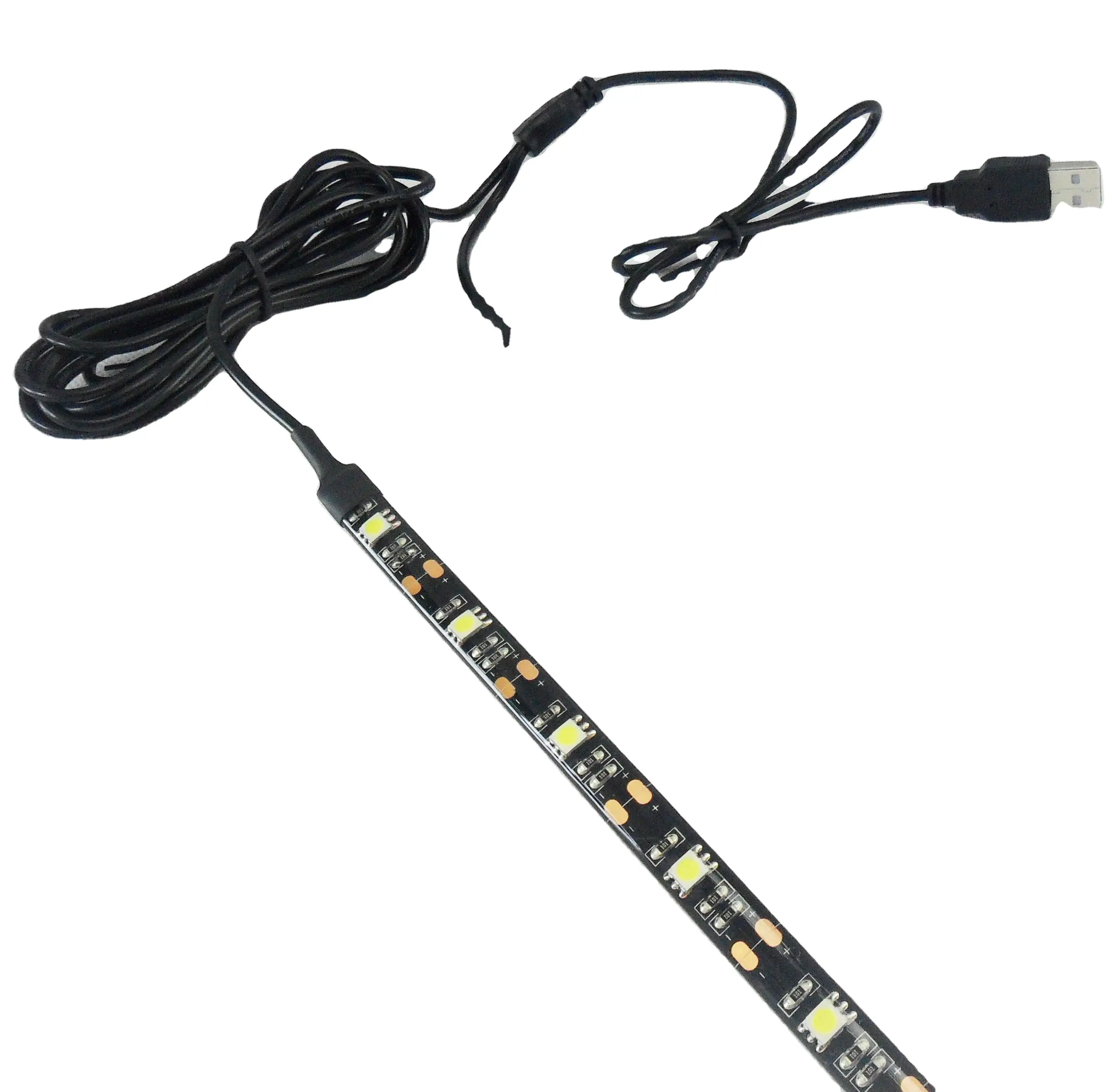 0.5m*2 0.5m*1 TV Backlight Mood Light Wireless Remote Control USB SMD3528/5050 5V Led Strip