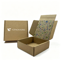 Boîte postale en carton ondulé imprimé personnalisé écologique avec bande de déchirure pour l'expédition de commerce électronique