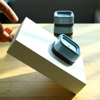 Patins carrés en plastique bleu PTFE, amortisseurs, rehausseurs et anti-humidité pour machines à laver, réfrigérateurs et pulsateurs de tambour