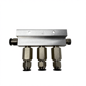 <span class=keywords><strong>Distributore</strong></span> <span class=keywords><strong>di</strong></span> <span class=keywords><strong>Gas</strong></span> in Ottone a 3 Vie per CO2, Riduttore <span class=keywords><strong>di</strong></span> Pressione per Birra, Raccordo a Innesto Rapido 3/8, Erogatore - Product Image 4