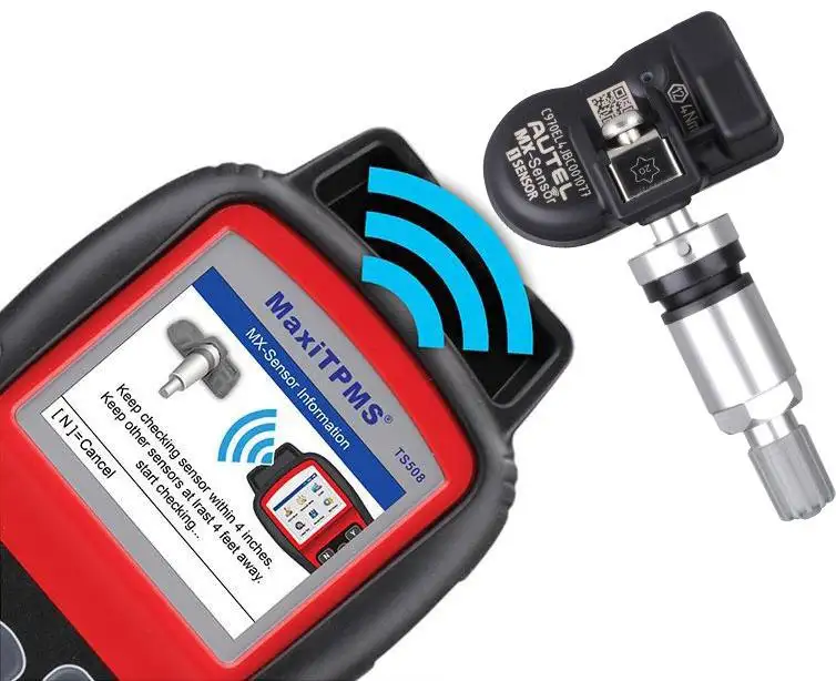 Sensor universal de borracha para pneu tpms, sensor metal autel mx programável sensor de pressão de pneu para toyota